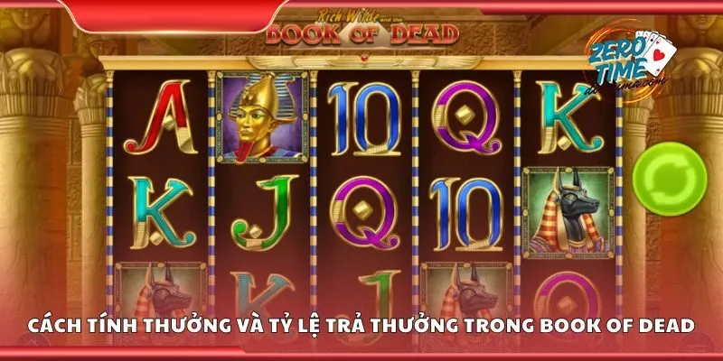 Tính thưởng và tỷ lệ trả thưởng trong book of dead