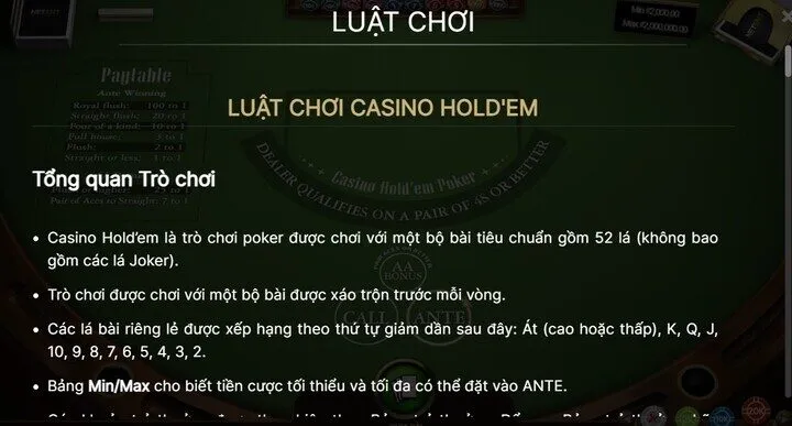 Một số mẹo chơi Casino Hold’em luôn thắng 